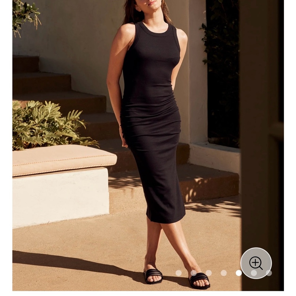 Michael Stars Elegant Black Midi Dress